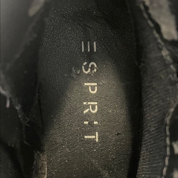 Esprit Black Ankle Boots with Silver Accents - Picture 7 of 13